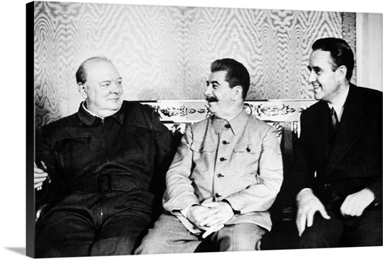 Churchill and Stalin sat together