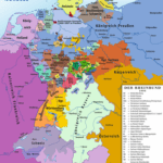 Map of the Confederation of the Rhine.