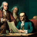 Signing of the Treaty of Alliance between France and the United States in 1778.